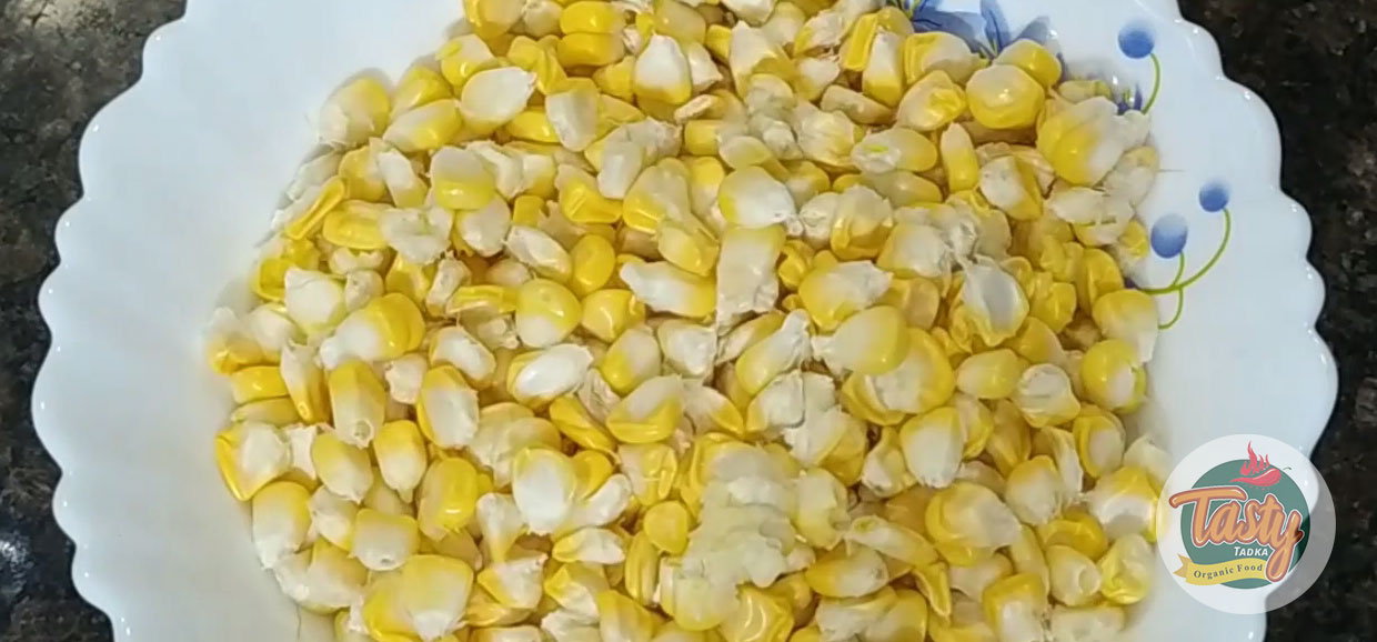 corn chaat step 1