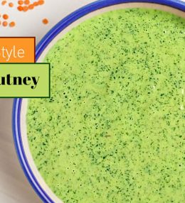 How to make Green Chutney with Curd