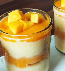 Mango Custard Pudding