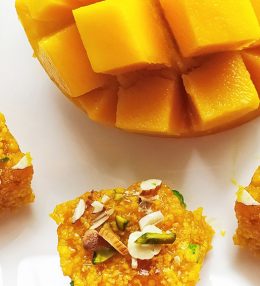 Mango Kalakand : Mango Burfi