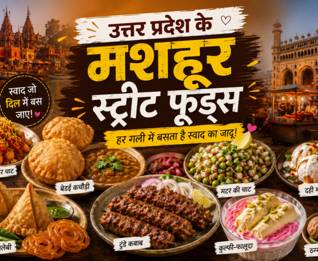 UP street food, Lucknow street food, Banarasi chaat, Uttar Pradesh famous food, Indian street food, UP ki chaat, Agra ka petha